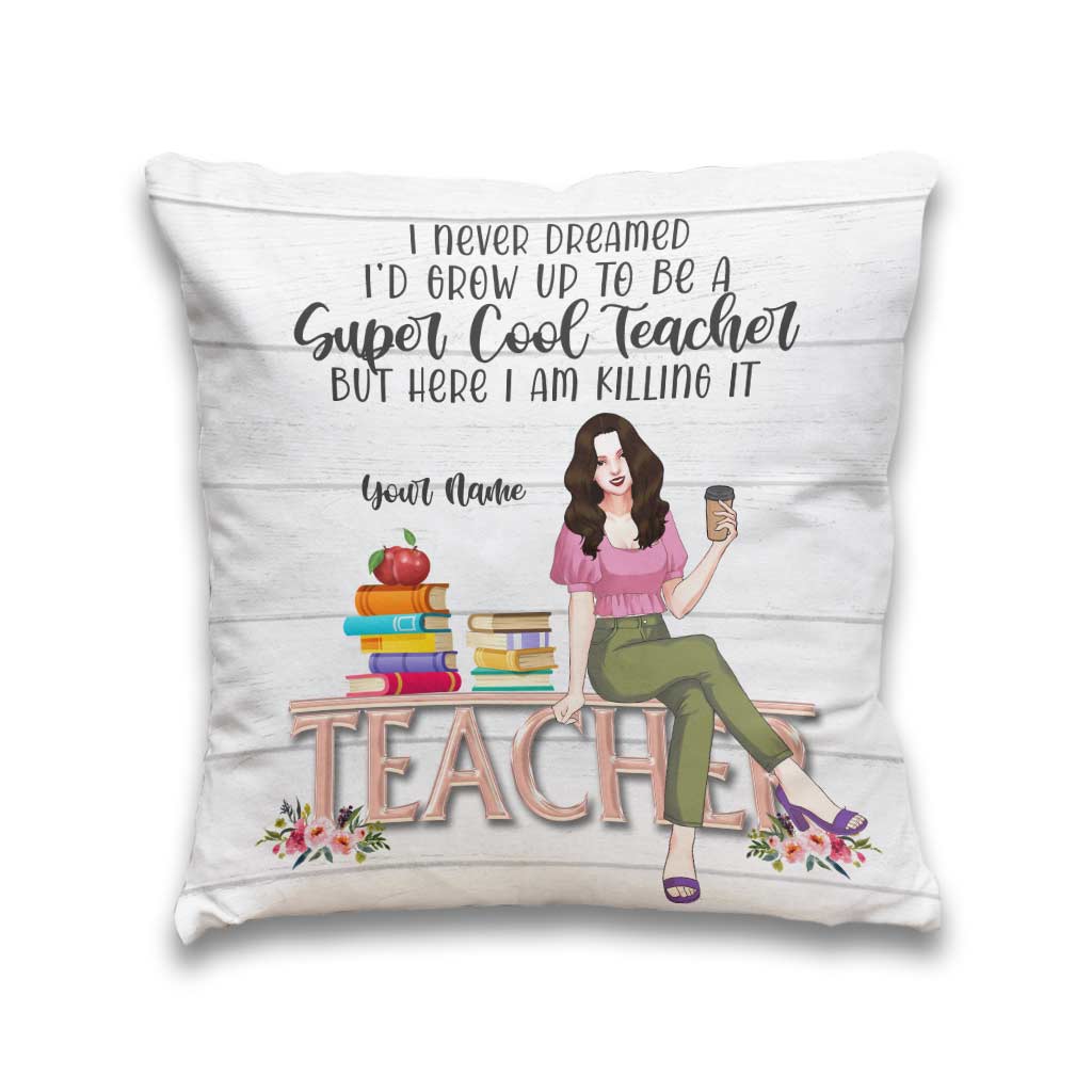 Super Professeur Cool - Coussin décoratif personnalisé