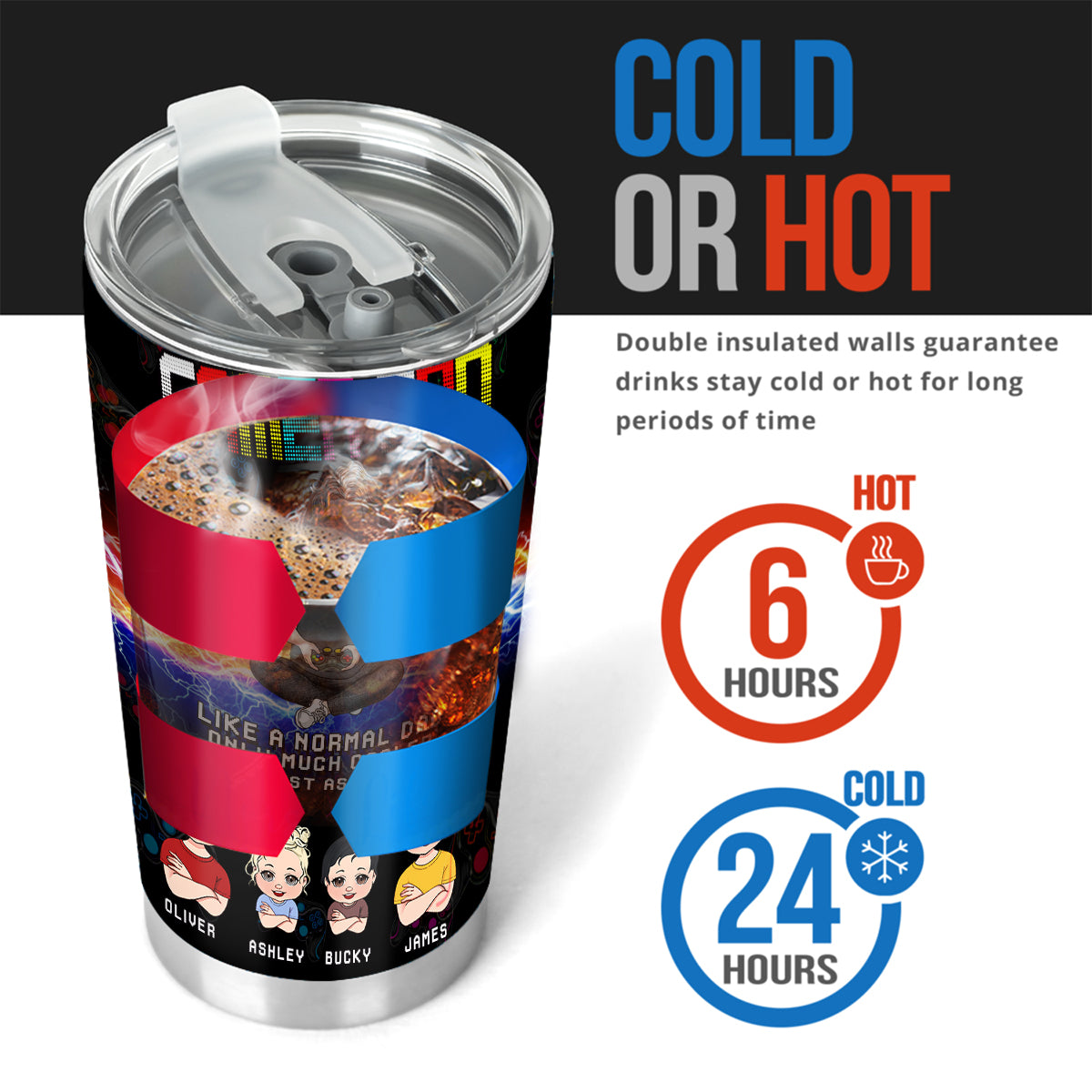 Gamer Dad - Personalized Video Game Tumbler