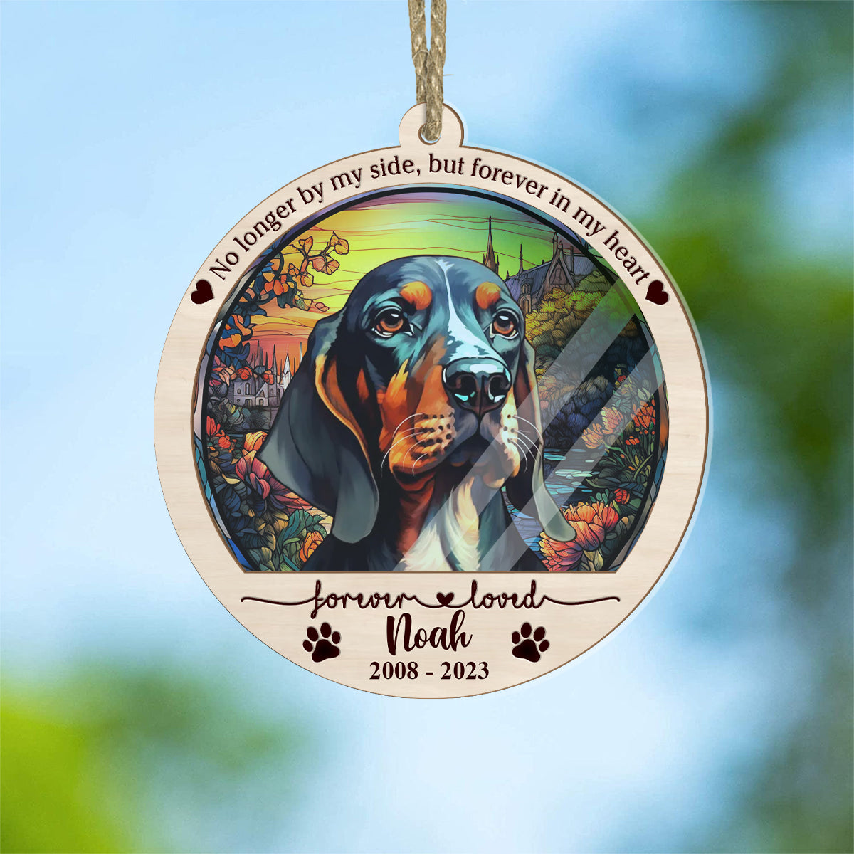 Attrape-soleil personnalisé pour chien et chat coloré
