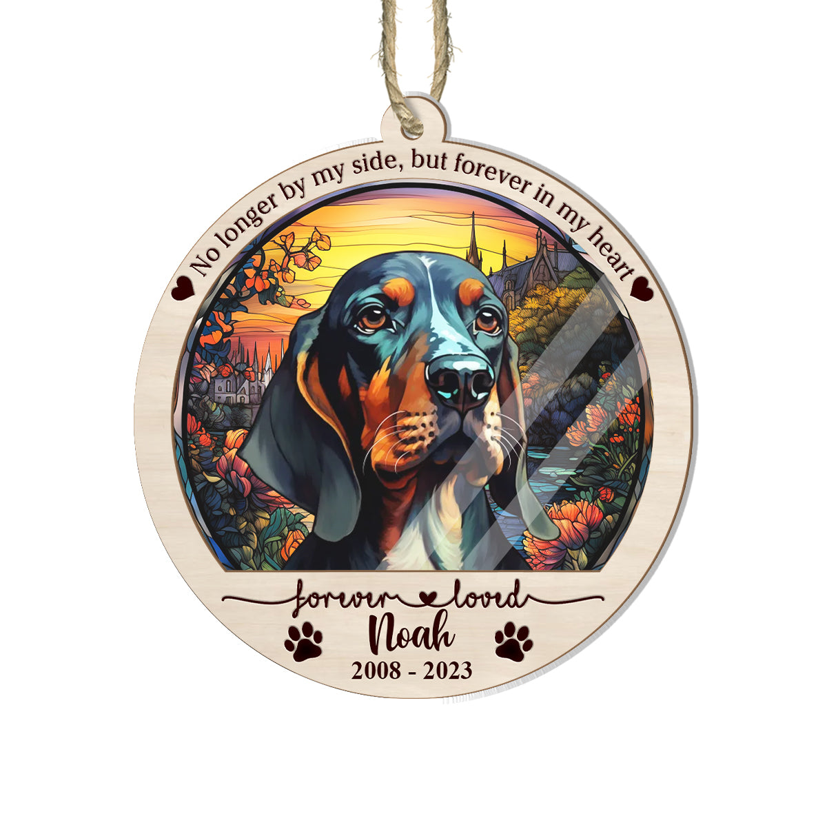 Attrape-soleil personnalisé pour chien et chat coloré