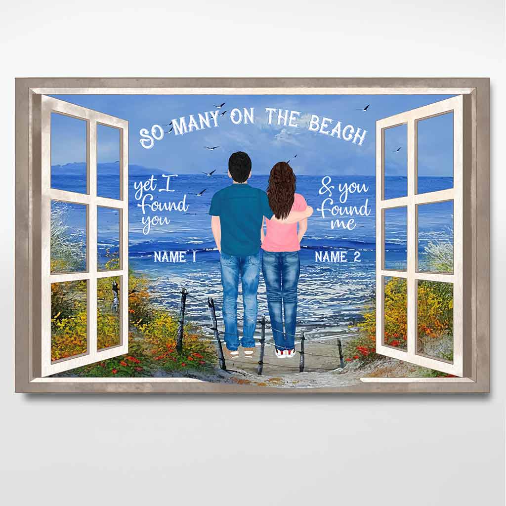 So Many On The Beach - Sea Lover Personalized Poster