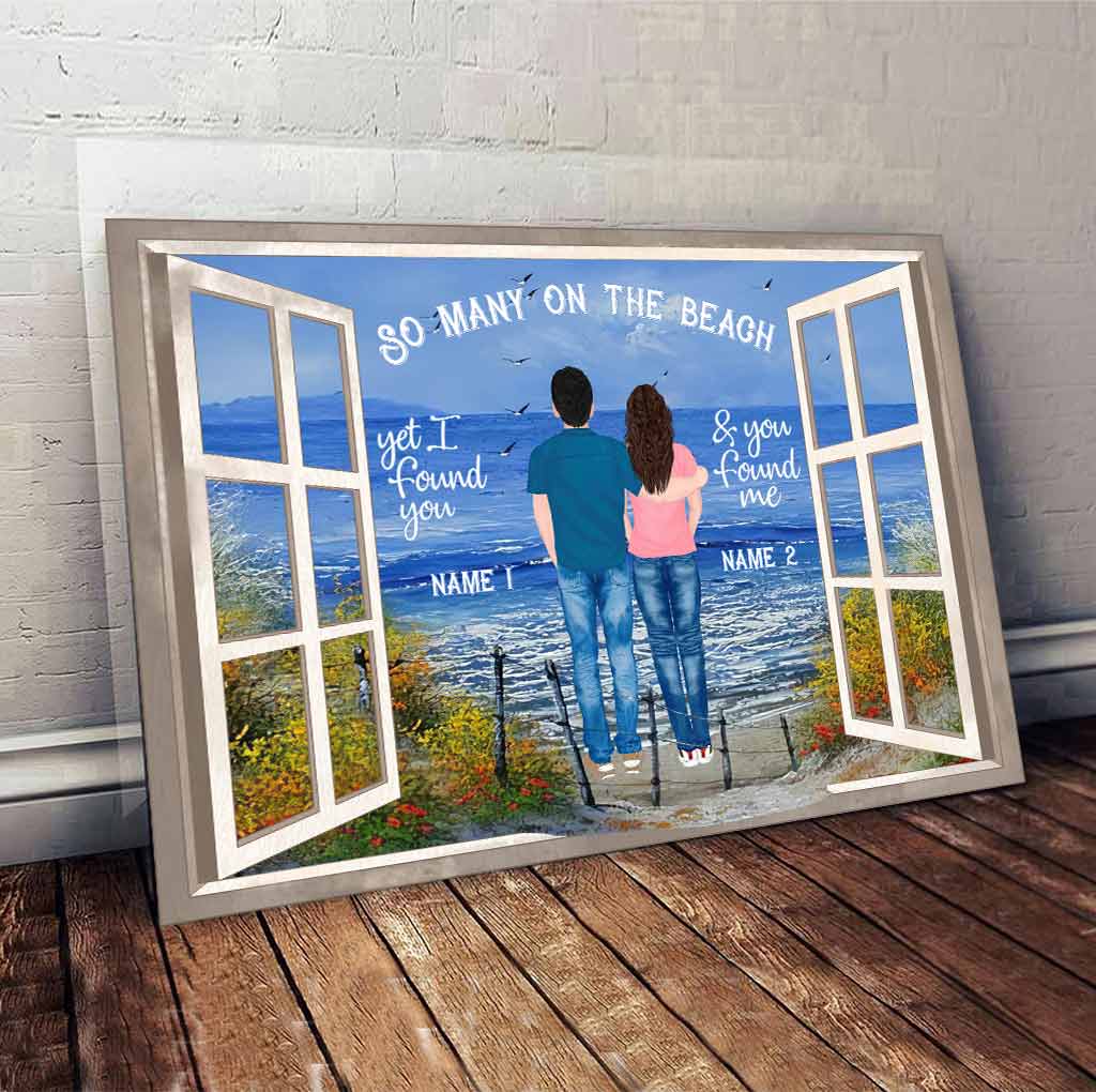So Many On The Beach - Sea Lover Personalized Poster
