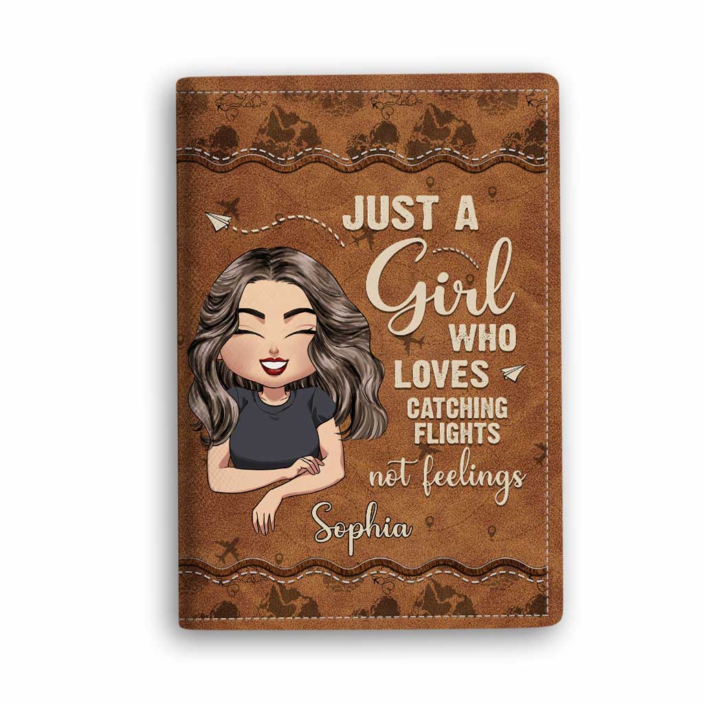 Just A Girl - Personalized Travelling Passport Holder