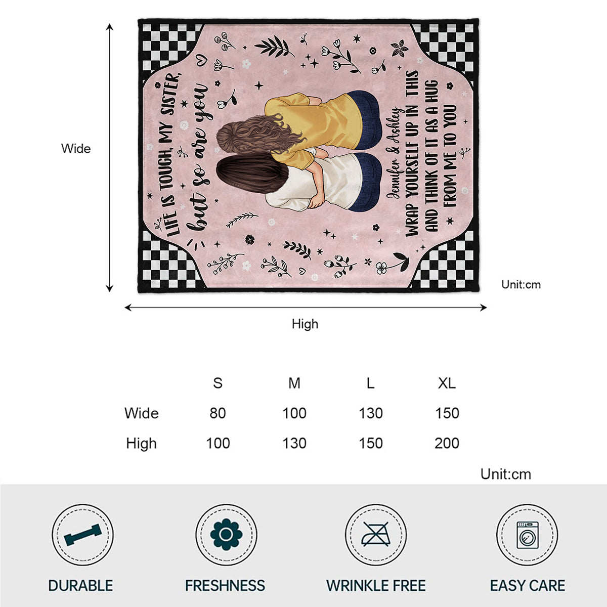 La vie est dure - Couverture personnalisée pour frères et sœurs