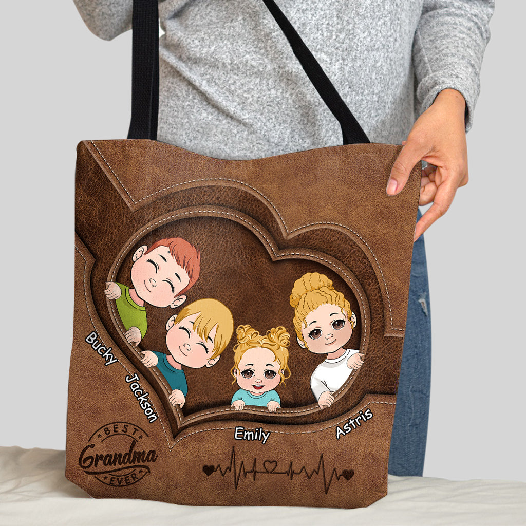 Best Grandma Ever - Personalized Grandma Tote Bag