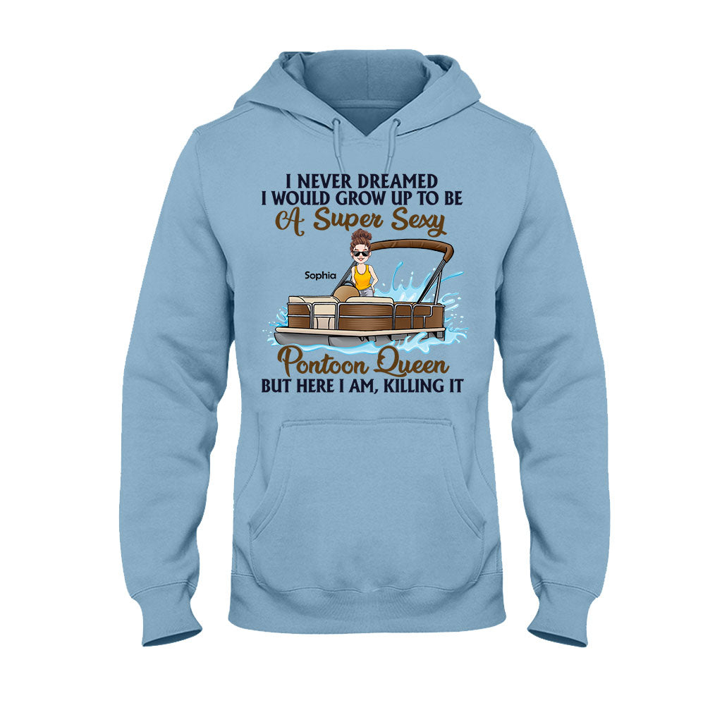 Pontoon Queen – Personalisiertes Pontoon-T-Shirt & Hoodie