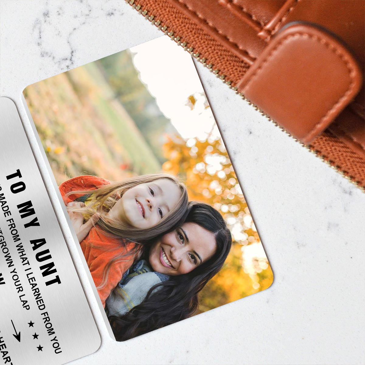 To My Dad - Gift for dad, grandma, grandpa, mom, uncle, aunt - Personalized Wallet Insert Card