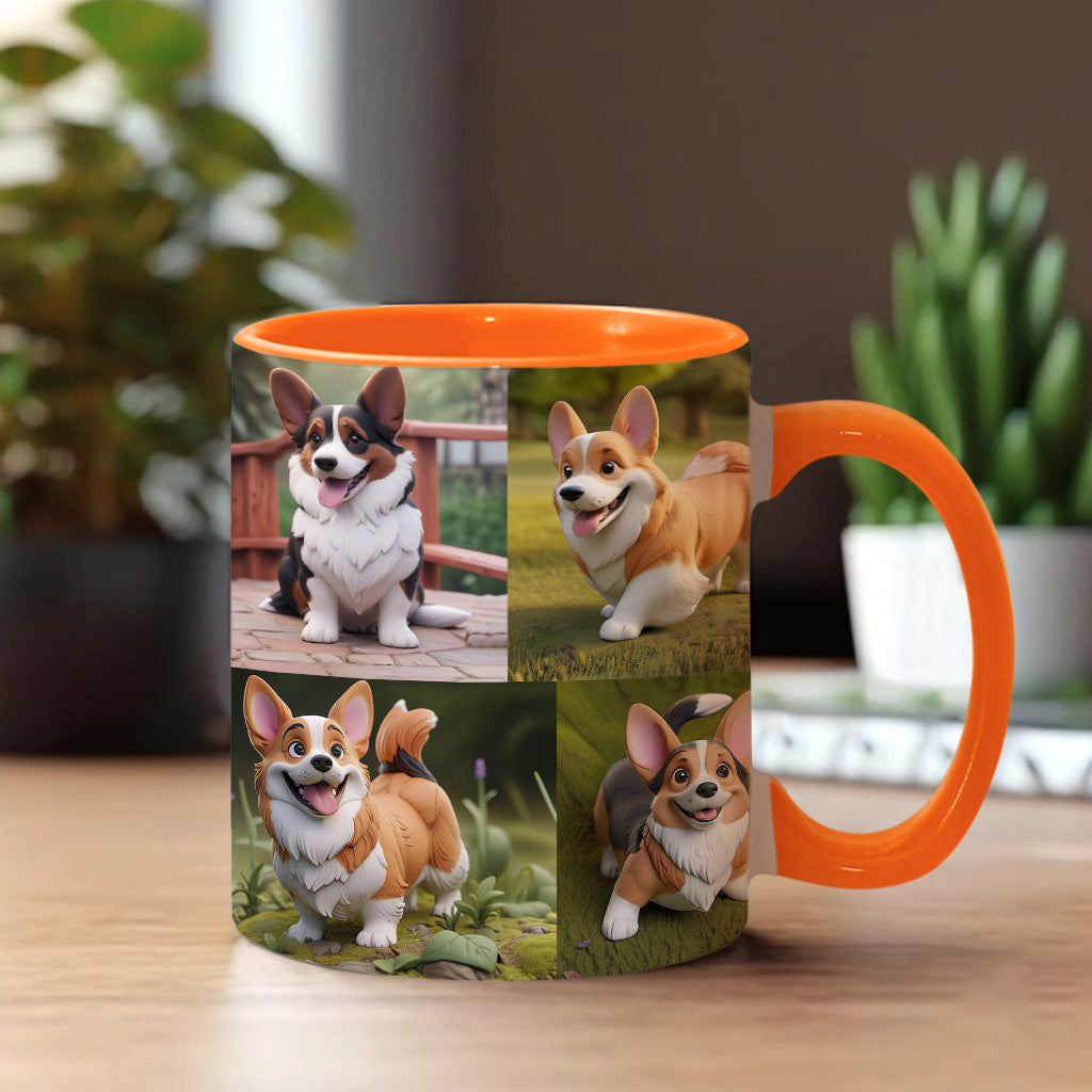 Cartoonize Pet Photos Collage - Gift for dog lovers, cat lover - Personalized Accent Mug