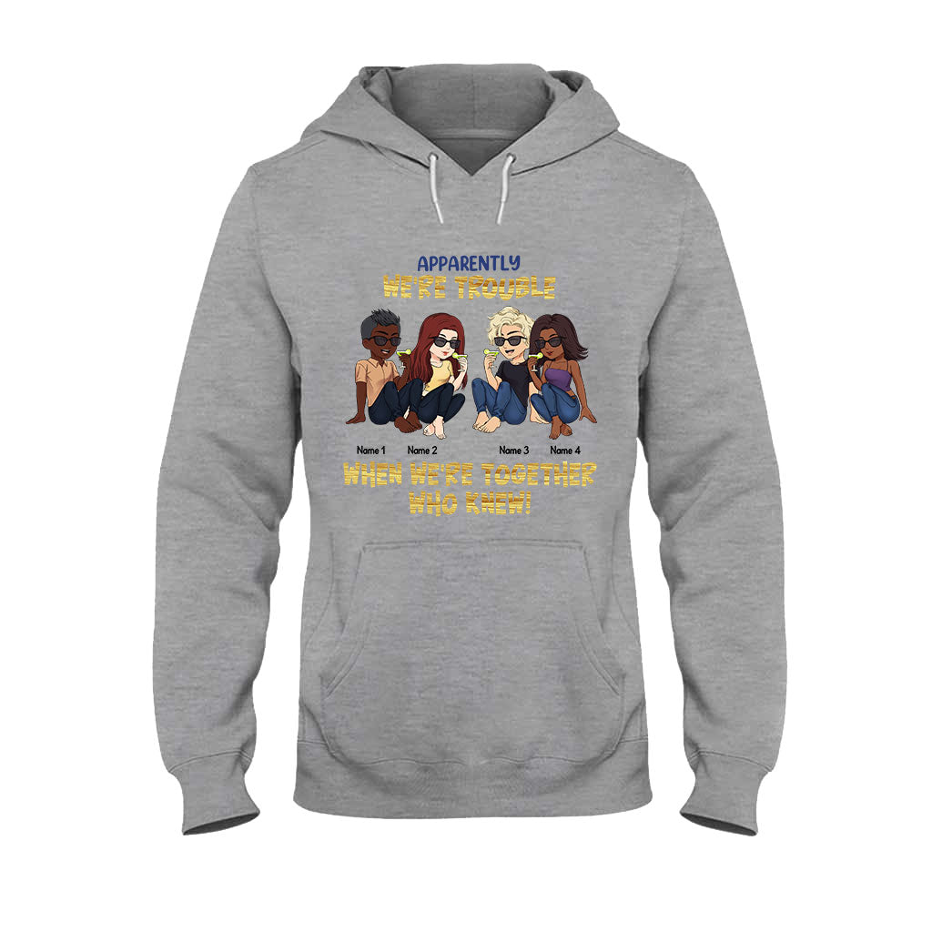 Beste Freundinnen sind die Schwestern, die wir uns selbst aussuchen – Geschenk für die beste Freundin – Personalisiertes T-Shirt und Hoodie
