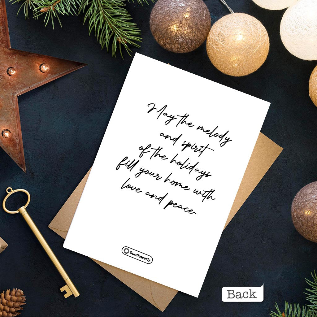 Merry Christmas - Personalized Family Greeting Card