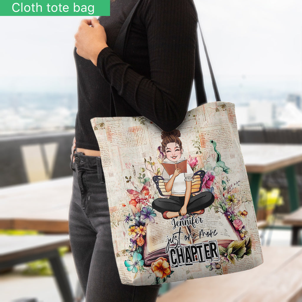 Just One More Chapter - Personalized Book Tote Bag