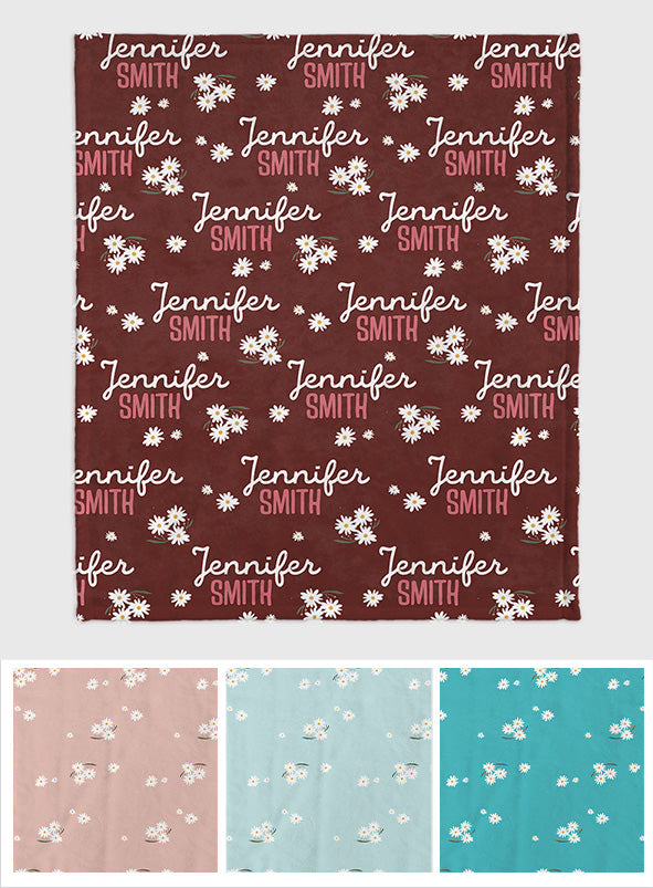 Daisy Custom Name - Personalized Step Mom Blanket