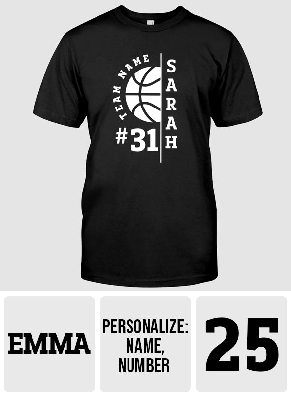 Love Basketball - Personalized Basketball T-shirt And Hoodie