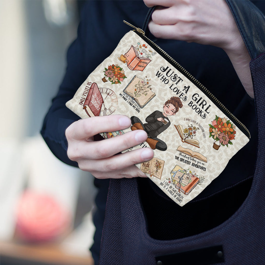 Just A Girl Who Loves Books - Personalized Book Pouch