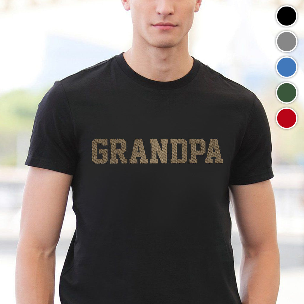 Personalisiertes T-Shirt mit Namensaufdruck für Opa