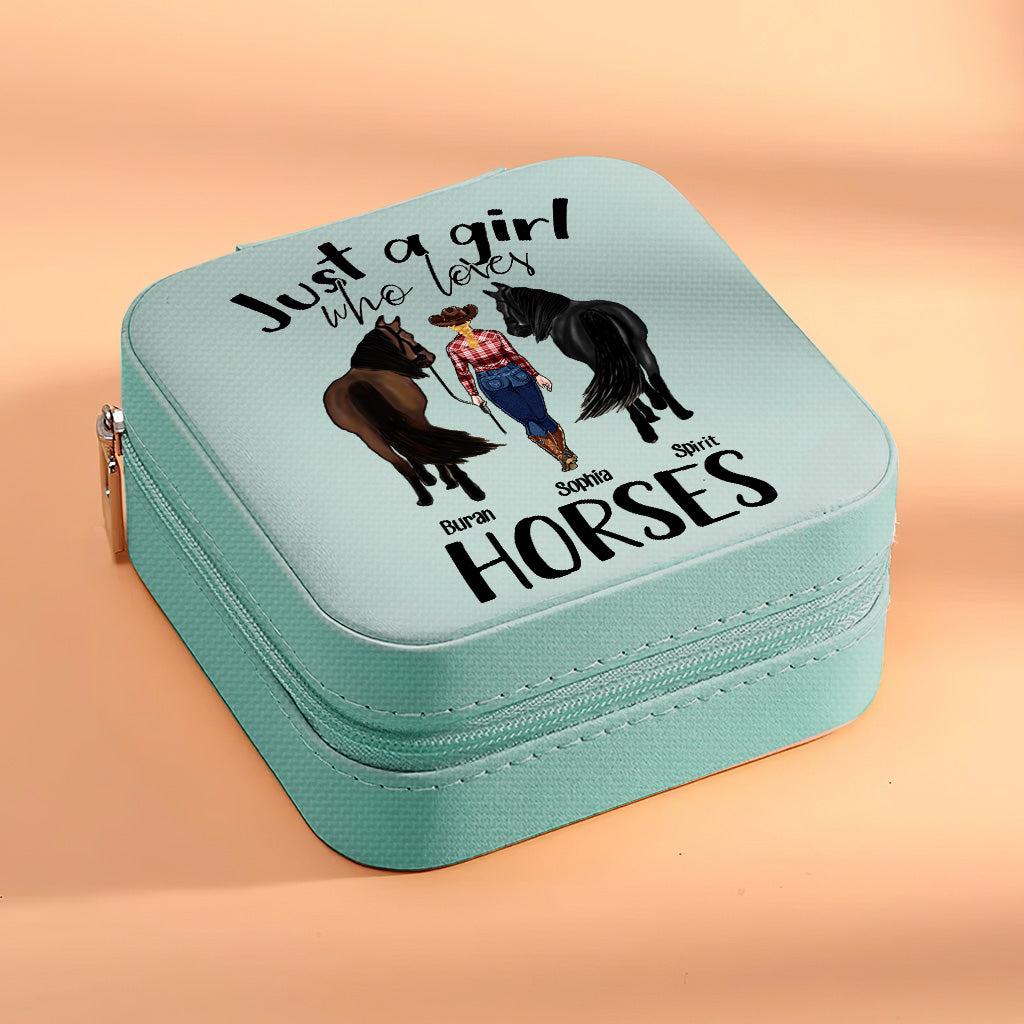Just A Girl Who Loves Horses - Personalized Horse Jewelry Box