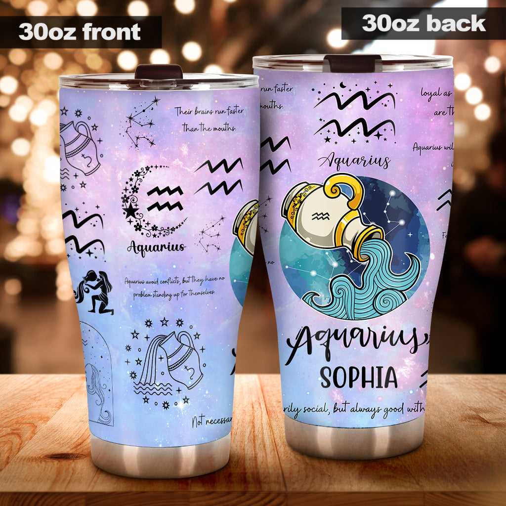 Zodiac Sign Tumbler - Personalized Tumbler