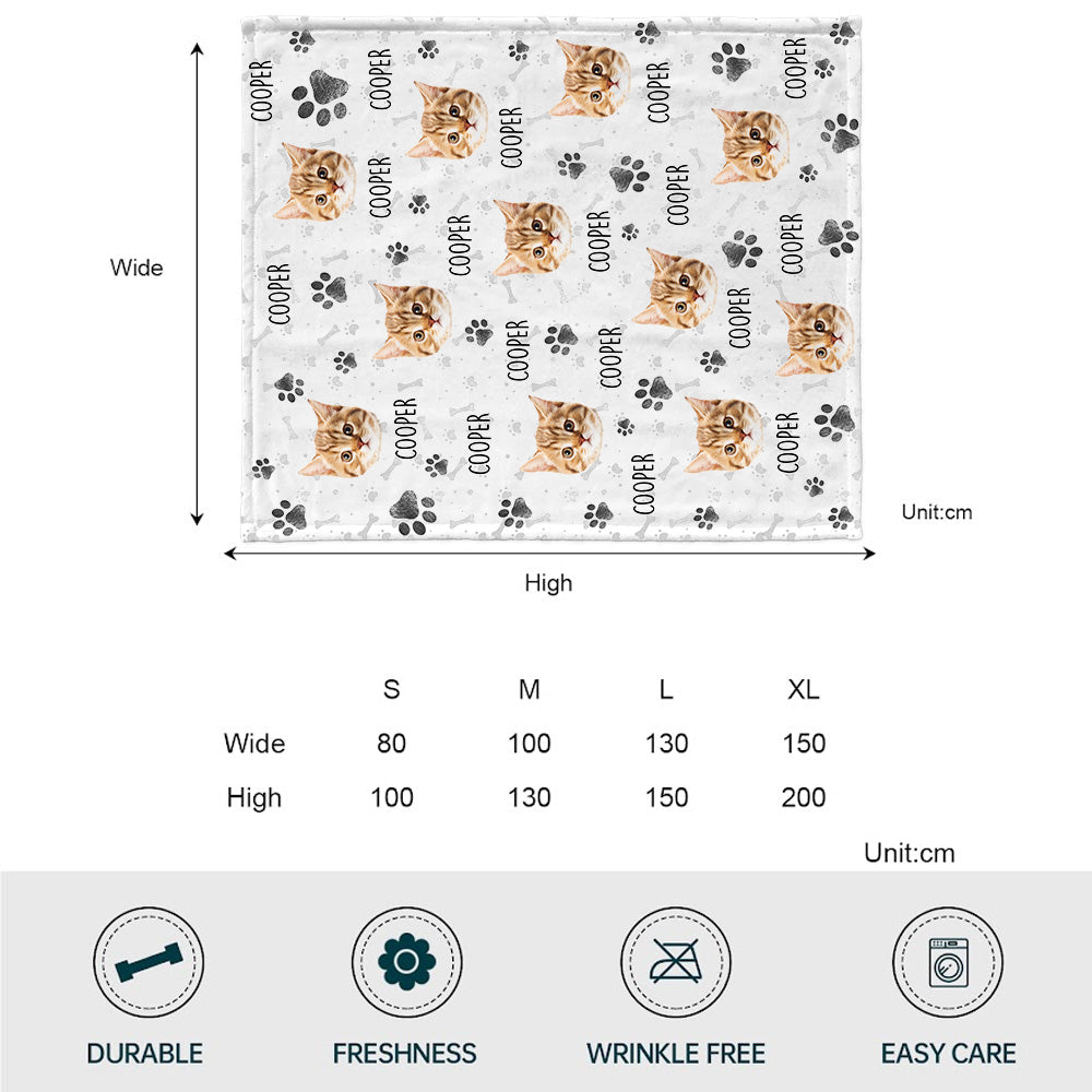 Buntes Muster – personalisierte Katzendecke