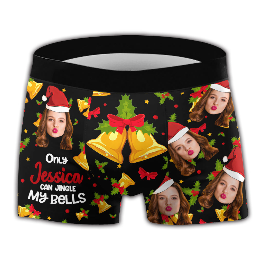 Jing My Bells - Personalized Couple Men Boxer Briefs