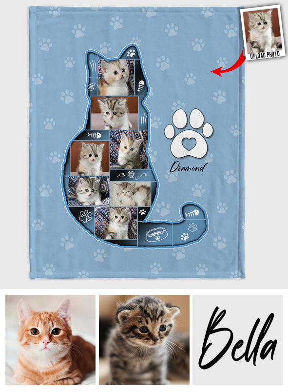 Couverture personnalisée pour chat - Amoureux des chats