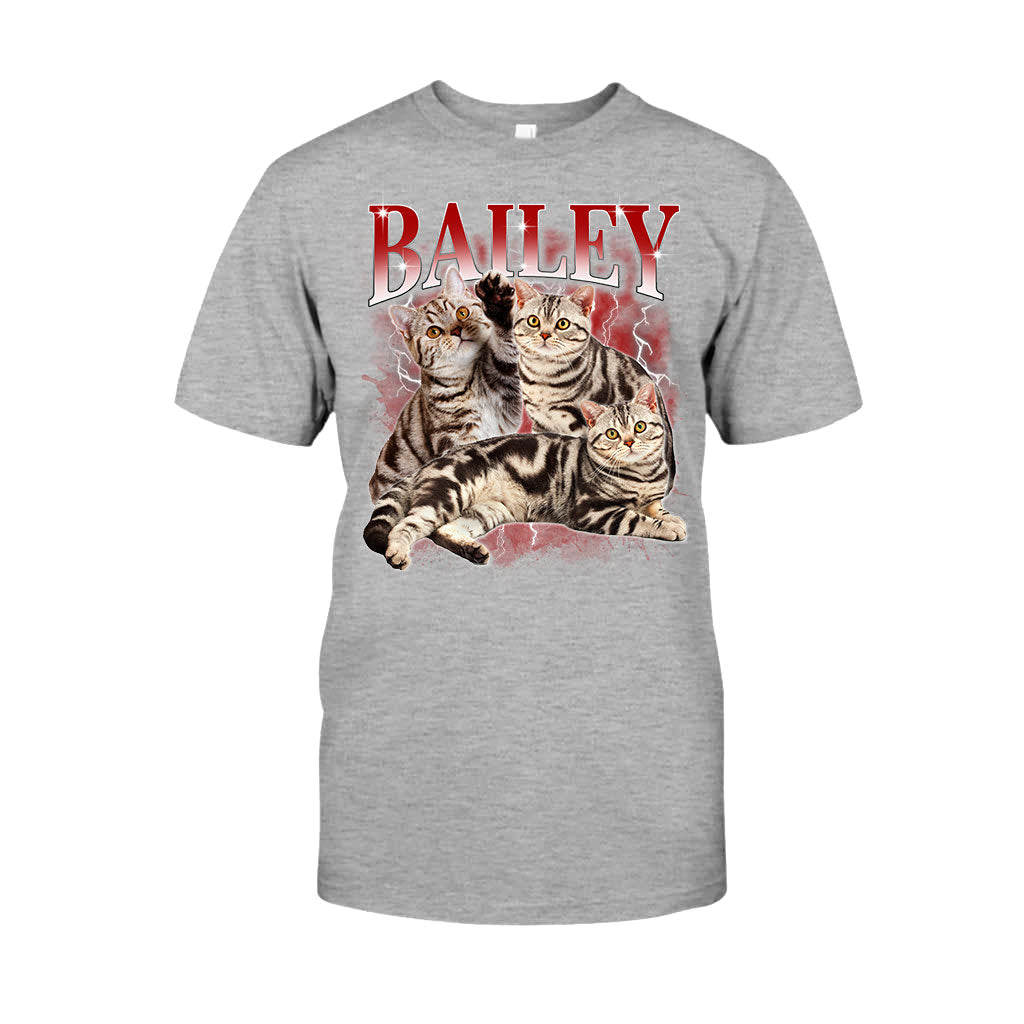 T-shirt et sweat à capuche personnalisés style rap bootleg - Cadeau idéal pour les amoureux des chiens et des chats - T-shirt et sweat à capuche personnalisés