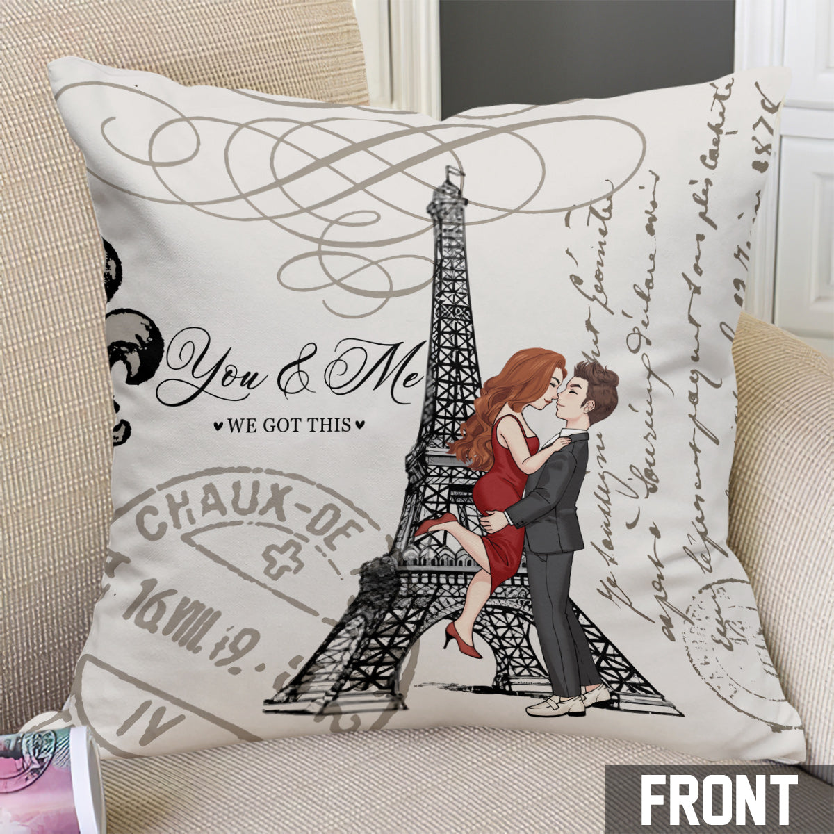 You & Me We Got This I'd Choose You - Personalized Couple Throw Pillow