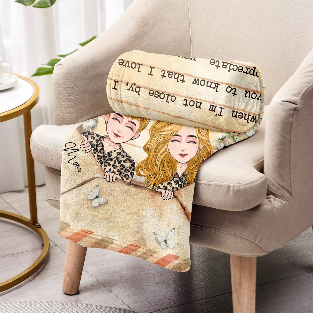 Dear Mom Letter Blanket - Personalized Mother's Day Mother Blanket
