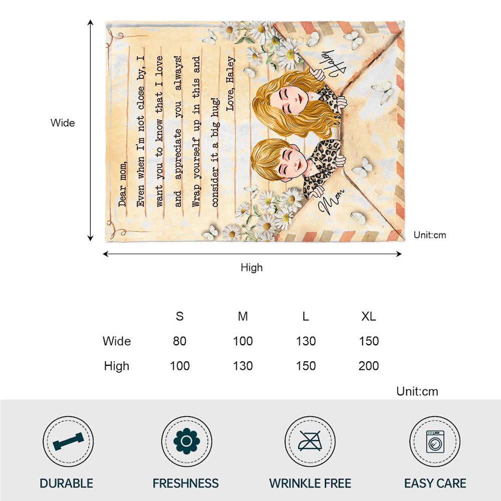 Dear Mom Letter Blanket - Personalized Mother's Day Mother Blanket