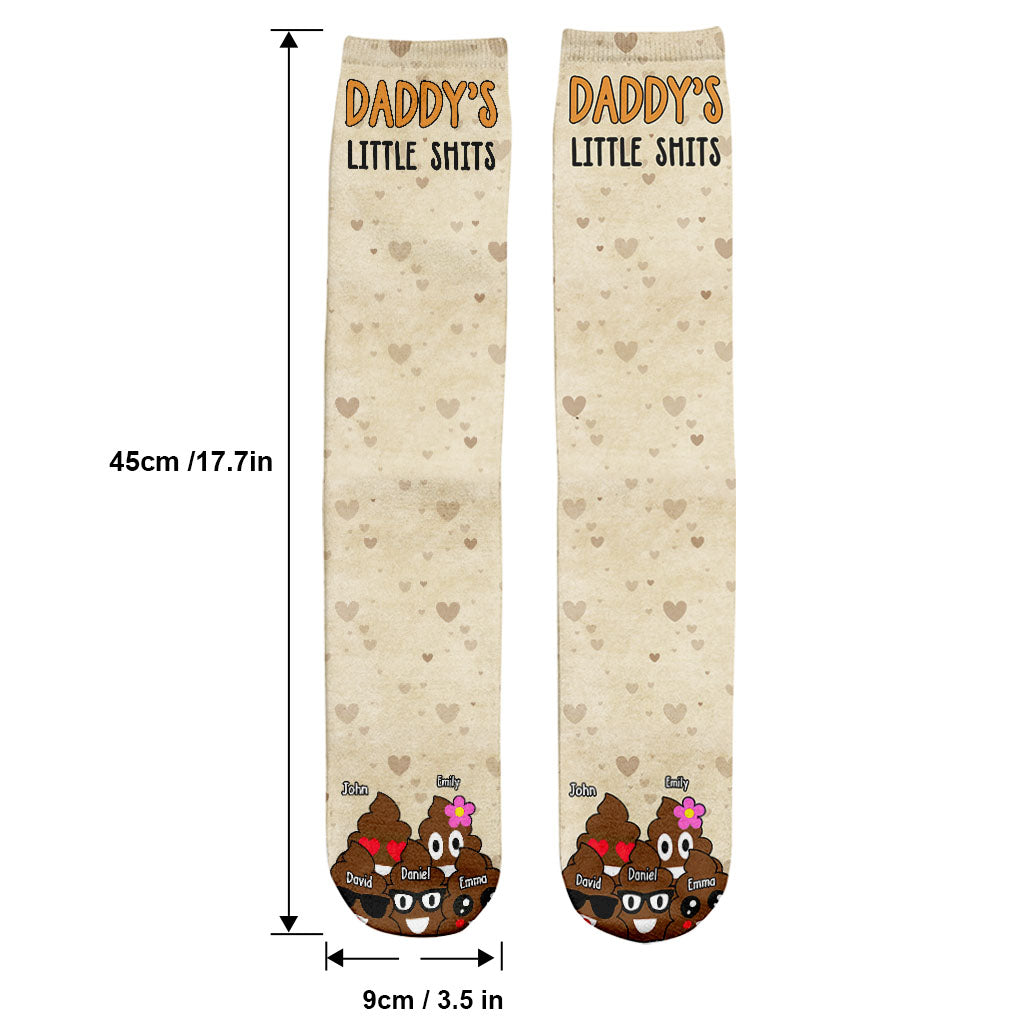 Dad's Little Cuties - Gift for dad, grandma, grandpa, mom, uncle, aunt - Personalized Socks
