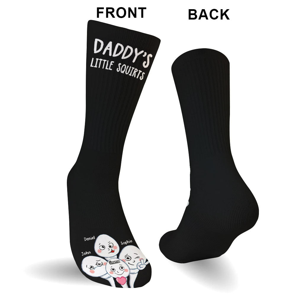 Dad's Little Squirts - Personalized Father Socks