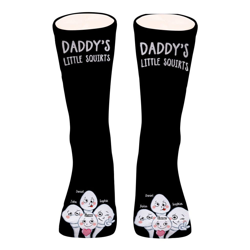 Dad's Little Squirts - Personalized Father Socks