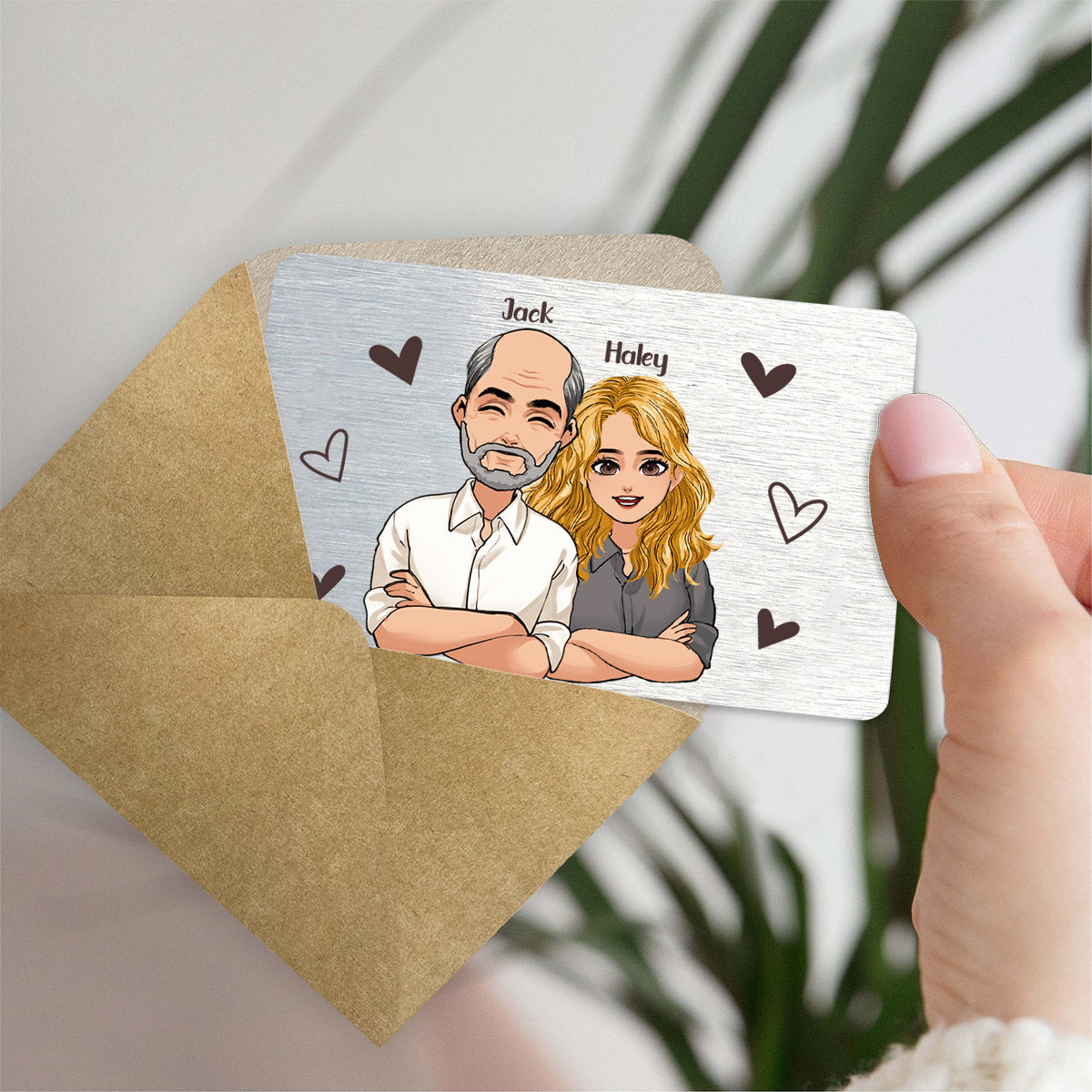 Thank You For Always Being There - Personalized Father's Day Father Wallet Insert Card