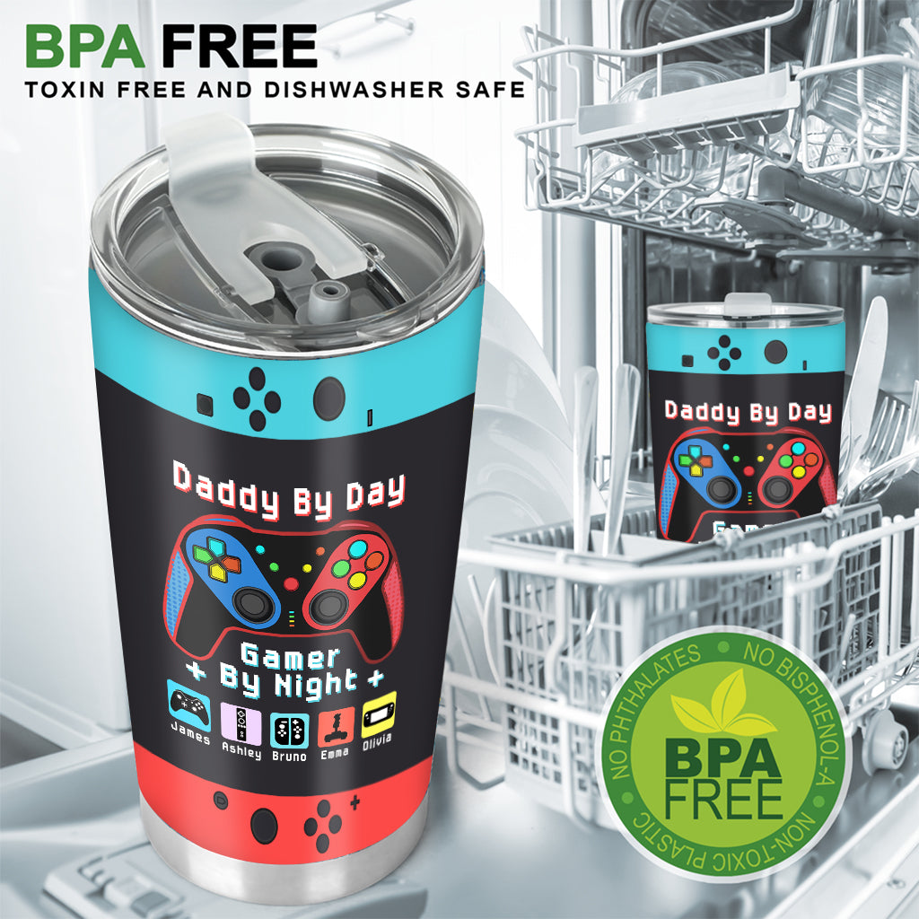 Gamer Dad Like A Regular Dad But Way Cooler - Video Game gift for dad, Gamer - Personalized Tumbler