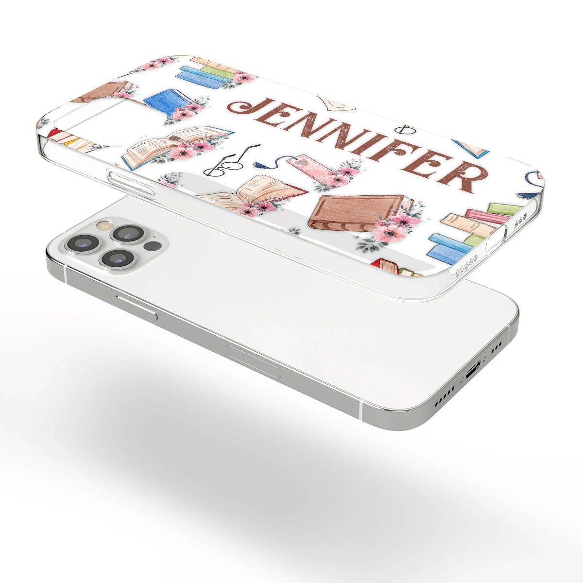 Just A Girl Who Loves Books - Personalized Book Clear Phone Case