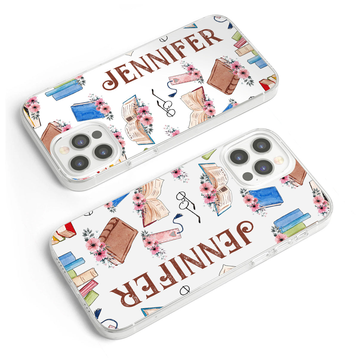 Just A Girl Who Loves Books - Personalized Book Clear Phone Case