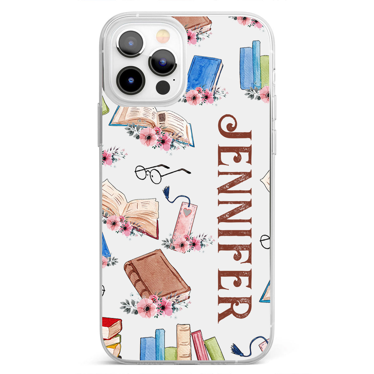 Just A Girl Who Loves Books - Personalized Book Clear Phone Case