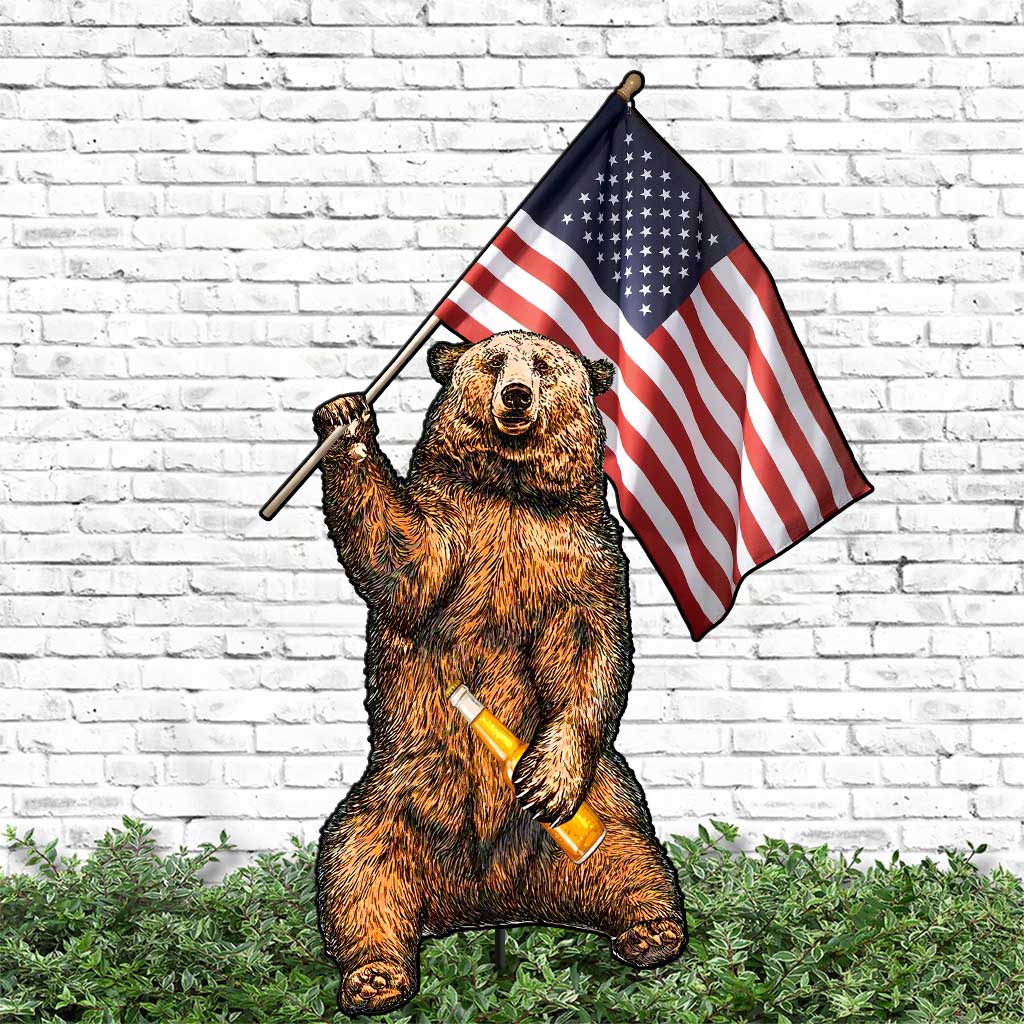 We Ate People - Independence day Camping Metal Garden Art