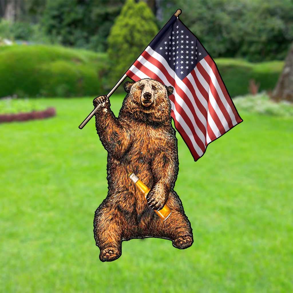 We Ate People - Independence day Camping Metal Garden Art