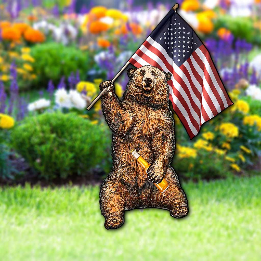 We Ate People - Independence day Camping Metal Garden Art