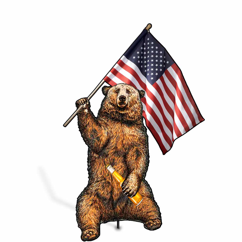 We Ate People - Independence day Camping Metal Garden Art