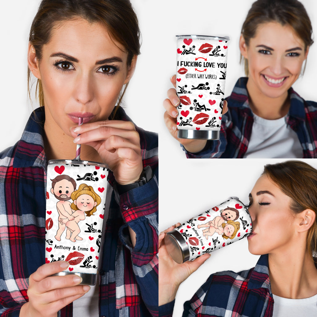 I Love You - Personalized Couple Tumbler