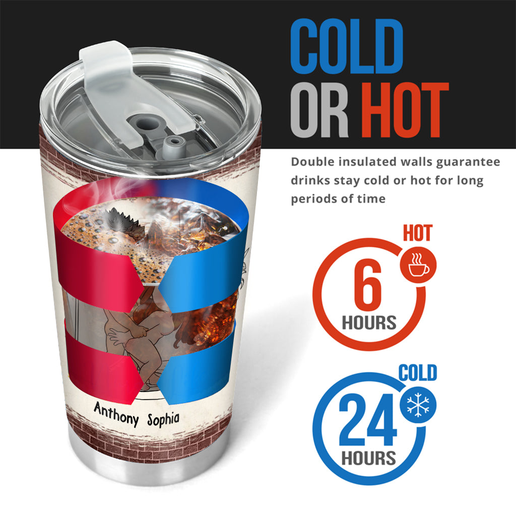 Roses Are Red The Morning Is Foggy - Personalized Couple Tumbler