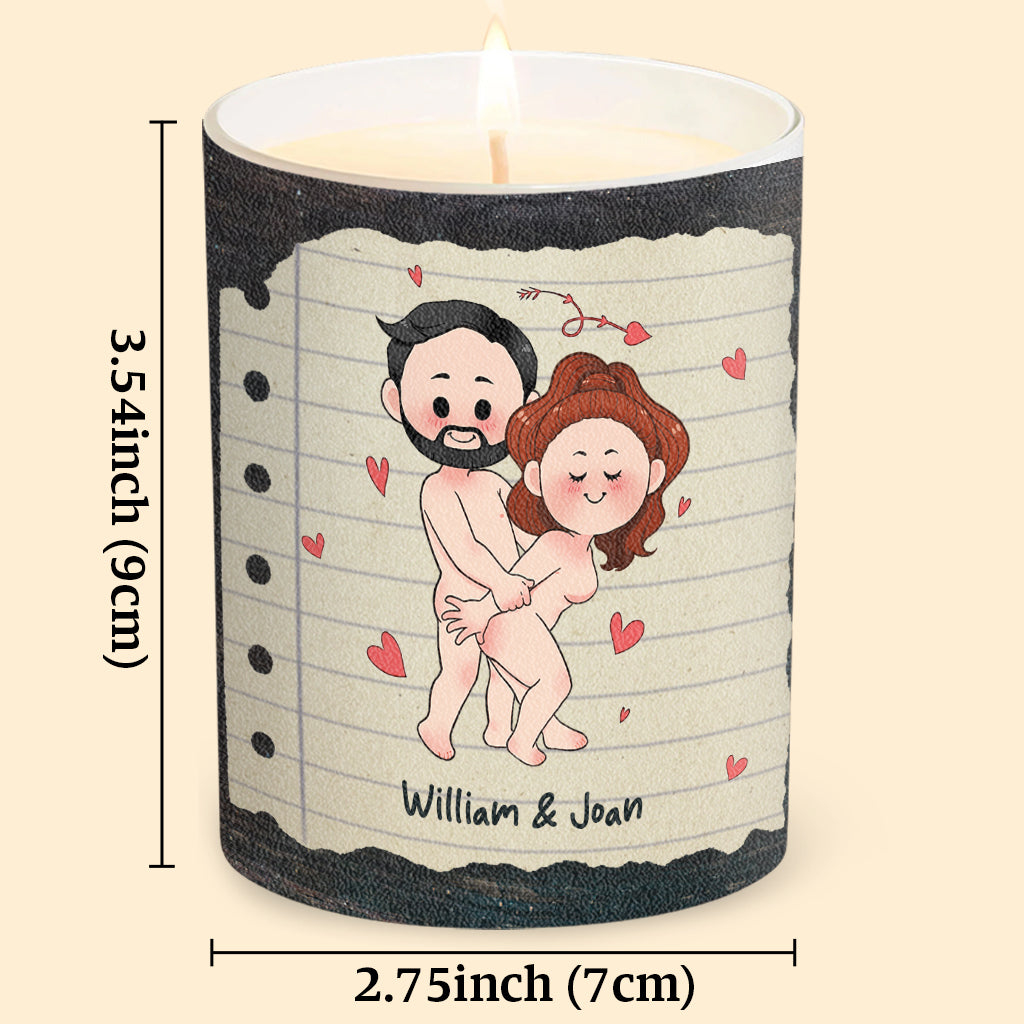 Smells Like - Personalized Couple Candle With Wooden Lid