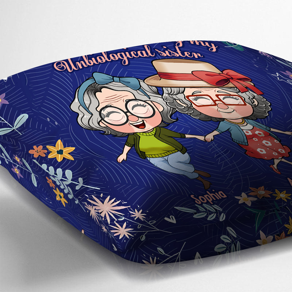 To My Old Friend Because Of You I Laugh A Little Harder - Personalized Bestie Throw Pillow