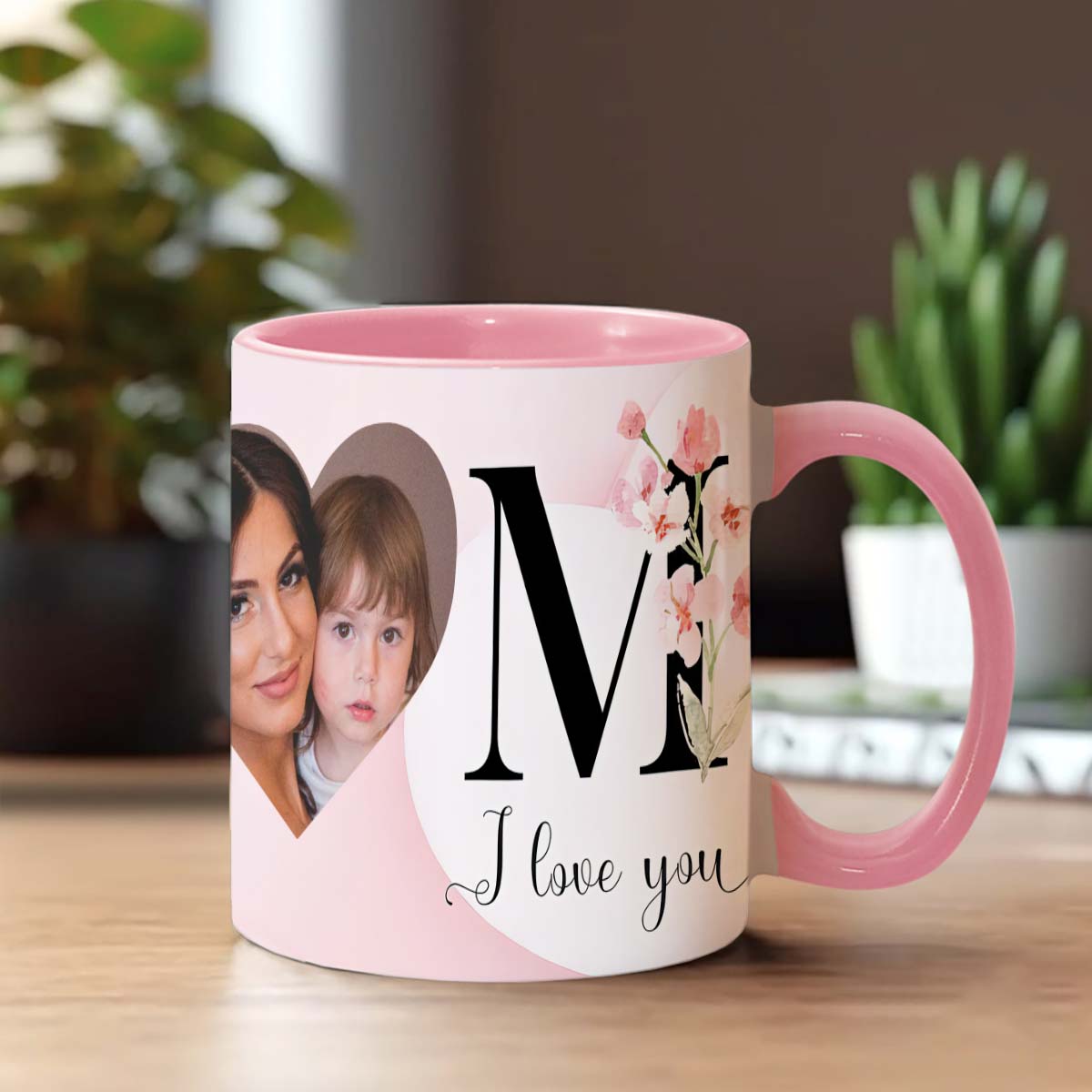 I Love You Mom - Personalized Mother Accent Mug