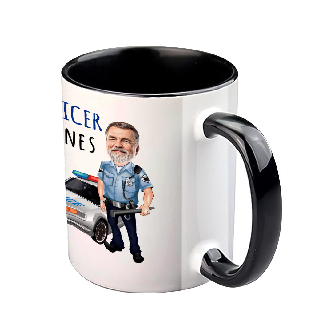 I Can't Fix Stupid - Personalized Police Officer Accent Mug