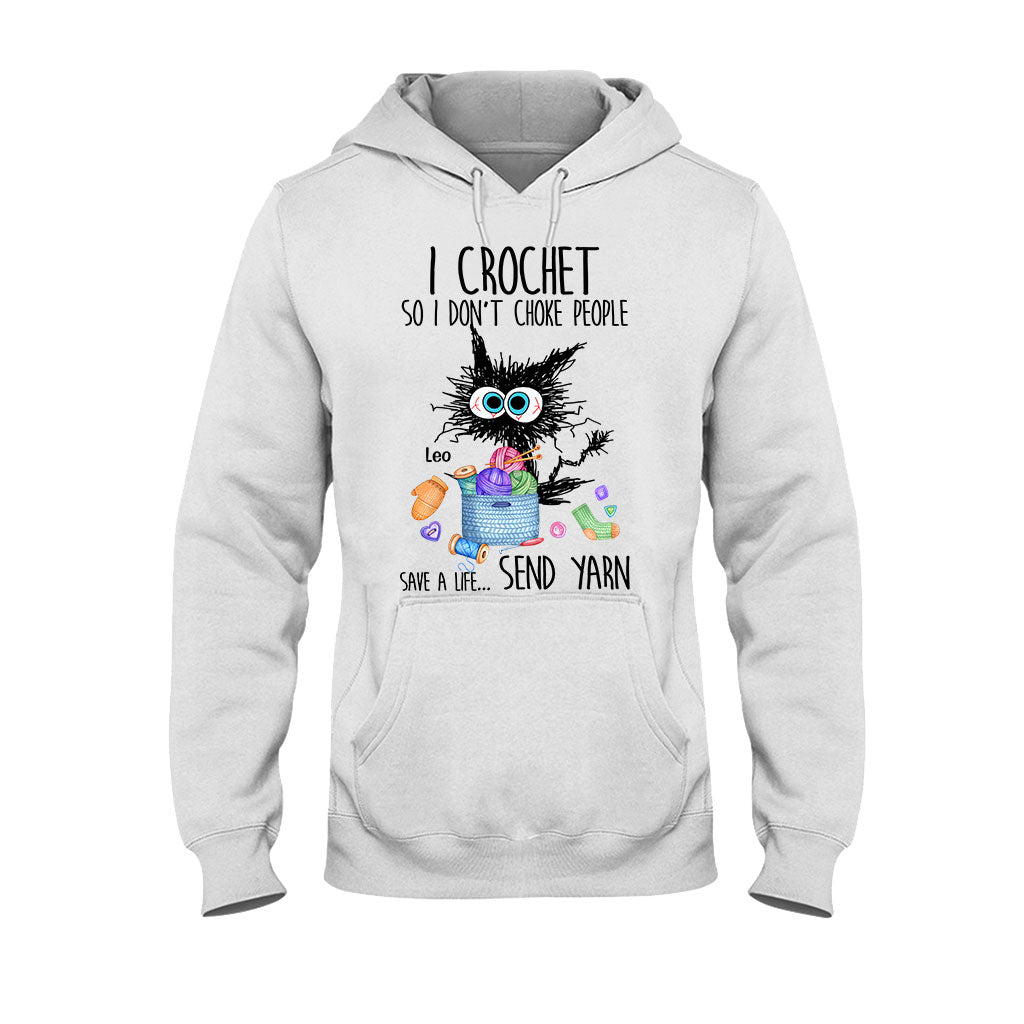 Je fais du crochet pour ne pas étrangler les gens - T-shirt et sweat à capuche personnalisés pour crocheteurs