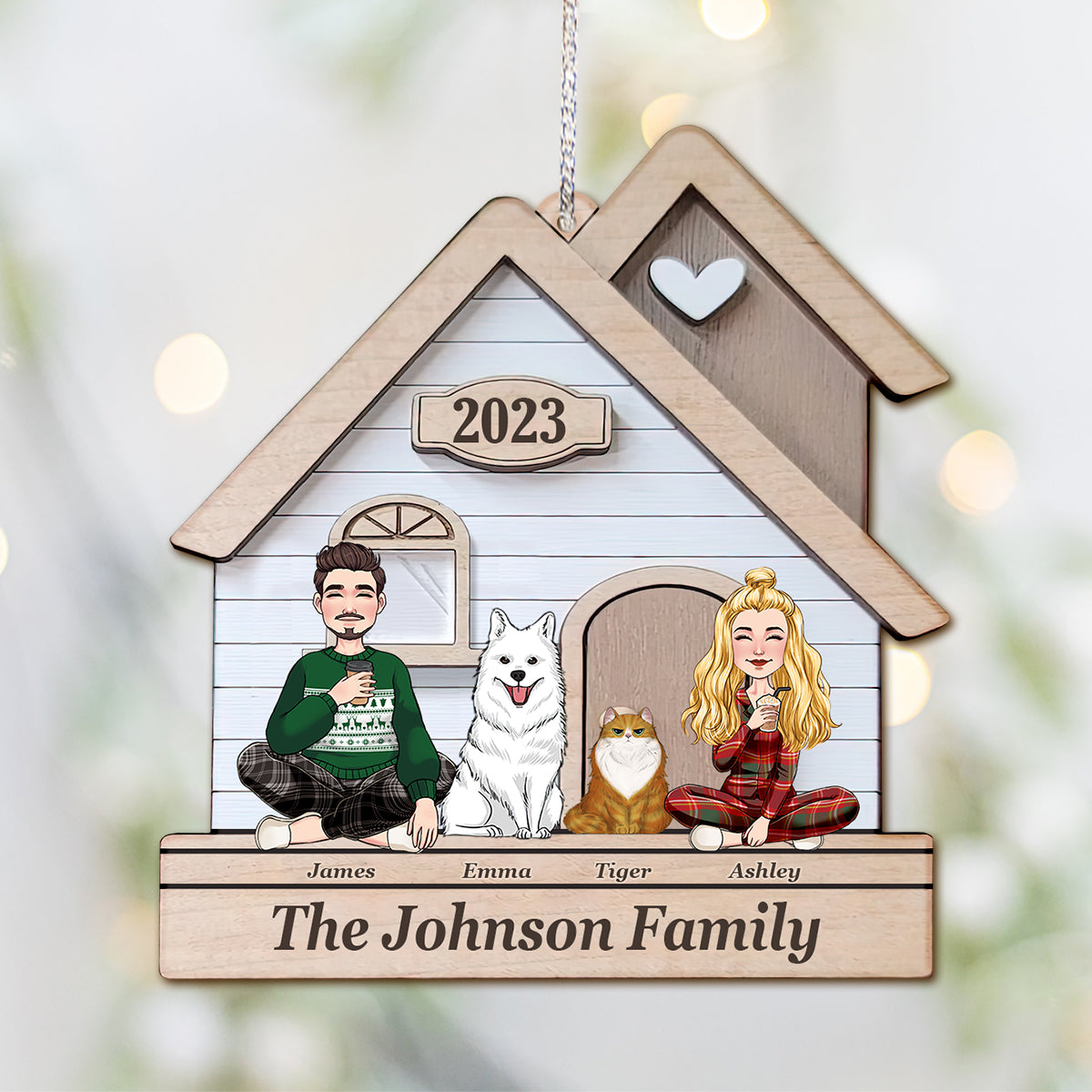 This Is Us - Personalized Husband And Wife Ornament