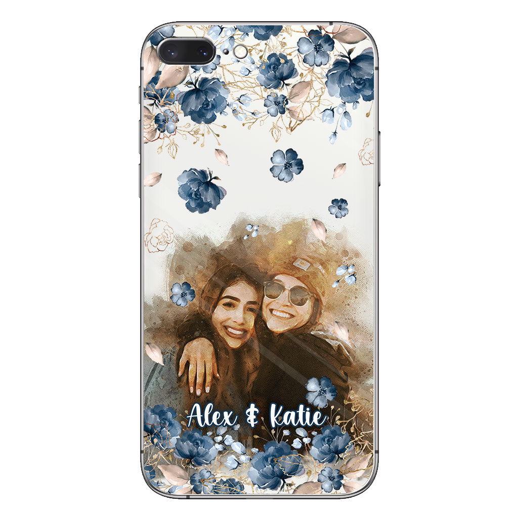 Bestie Matching Phone Case - Personalized Bestie Clear Phone Case