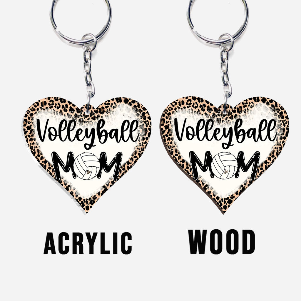 Volleyball Mom - Personalized Volleyball Keychain